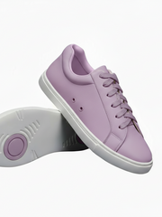Carica immagine nella Galleria, Ataca Vortice (FCE) - Sneaker Ecopelle Vegan Totale Lilla Lavanda materiale Vegan confort Light Flex Suola Bianca in Gommina e Resina Tecnica Cerchi Lilla lavanda