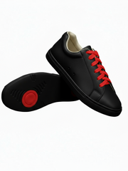 Carica immagine nella Galleria, Ataca Suprema Vortice (FCE) - Sneaker Ecopelle Totale Nera materiale Vegan confort Light Flex Suola Nera in Gommina e Resina Tecnica