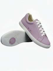 Load image into Gallery viewer, Ataca Suprema Vortice (FCE) - Sneaker Camoscio Totale Lilla Lavanda materiale Vegan confort Light Flex Suola Bianca Cerchi Lilla lavanda in Gommina e Resina Tecnica