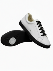 Carica immagine nella Galleria, Ataca Suprema Vortice (FCE) - Sneaker Ecopelle Totale Bianca materiale Vegan confort Light Flex Suola Nera in Gommina e Resina Tecnica Cerchi Bianchi