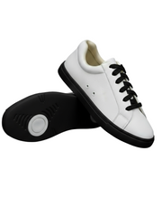 Carica immagine nella Galleria, Ataca Suprema Vortice (FCE) - Sneaker Ecopelle Totale Bianca materiale Vegan confort Light Flex Suola Nera in Gommina e Resina Tecnica Cerchi Bianchi