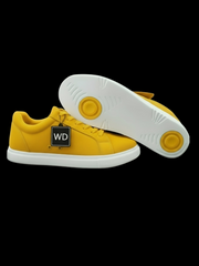 Carica immagine nella Galleria, Ataca Suprema Vortice (FCE) - Sneaker pelle scamosciata Totale Giallo Fluò materiale Vegan confort Light Flex Suola Bianca in Gommina Cerchi Gialli e Resina Tecnica