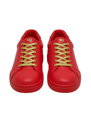 Carica immagine nella Galleria, ATACA Red Flame Vortex (L0700FCE) - Sneaker Ecopelle Totale Rossa materiale Vegan confort Light Flex Suola Rossa in Gommina e Resina Tecnica Cerchi Neri Pivot