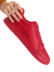 Carica immagine nella Galleria, ATACA Red Flame Vortex (L0700FCE) - Sneaker Ecopelle Totale Rossa materiale Vegan confort Light Flex Suola Rossa in Gommina e Resina Tecnica Cerchi Neri Pivot