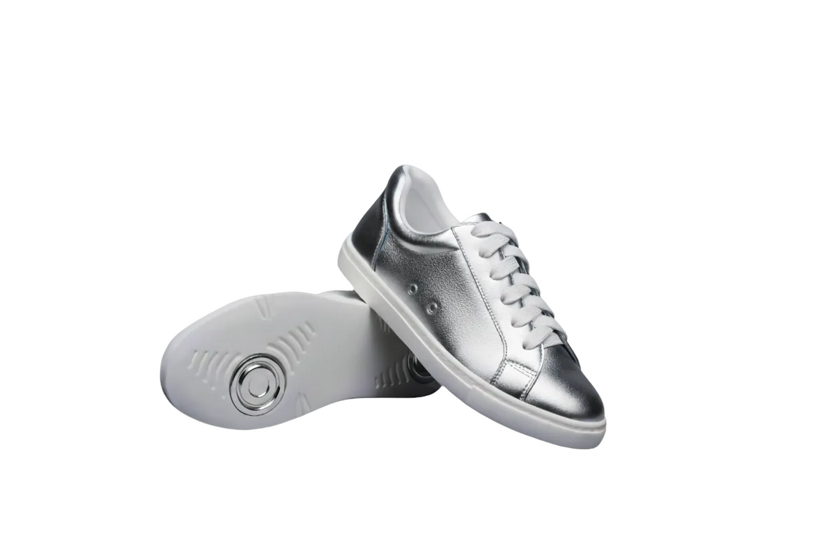Sneaker ecopelle bianca ATACA Gabriel Vortex Wish Dance, con suola in gomma e resina, dettagli oro e design confort leggero
