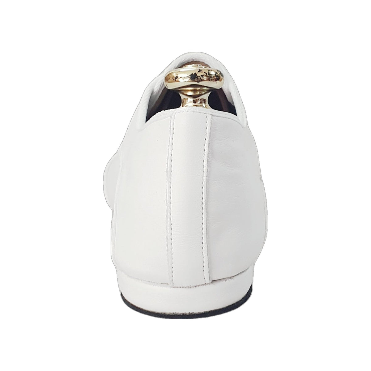 Scarpa Jazz Plus in Pelle Bianca Profilo Bianco Billie Pearl White Wish Dance, vista posteriore