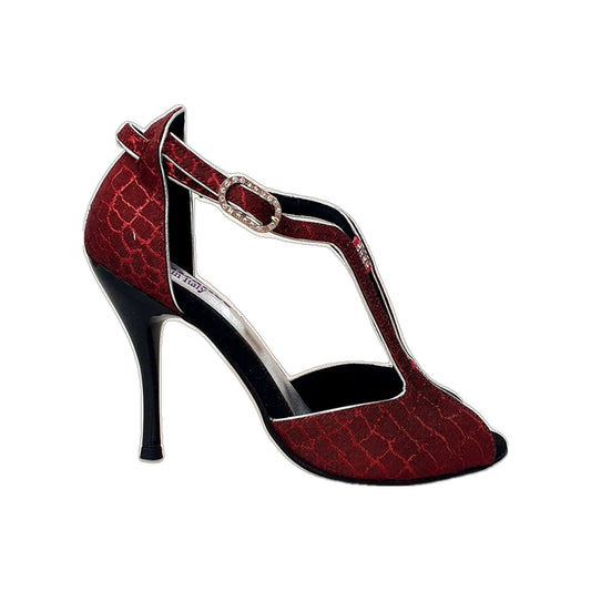 Scarpa da donna Wishdance Fascino (401) in Sunset Rosso, con design elegante e dettaglio colorato, visibile nella foto.