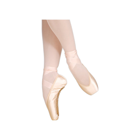 Punte da danza classica Grishko Elite per bambine, scarpe con forma ovale, morbidezza e larghezza variabili senza cordoncino