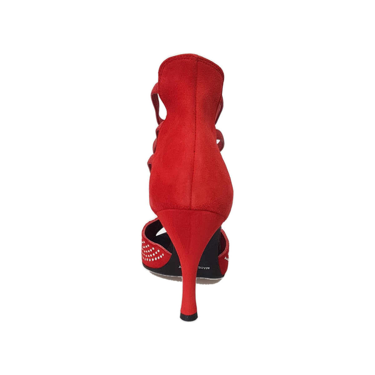 Sandalo da Donna in Camoscio Rosso Hera Wish Dance, dettaglio materiale