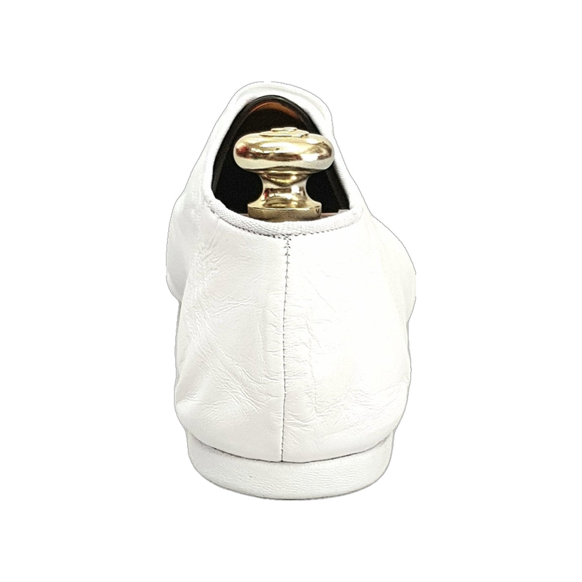 Scarpa Jazz Confort in Pelle Bianca Cahetel White Wish Dance, vista posteriore