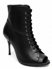 Load image into Gallery viewer, ALEXIS White Angel (Art. 132) - Mezzo Stivaletto con Zip in Pelle Bianca Tacco a Spillo in Alluminio Laminato Argento