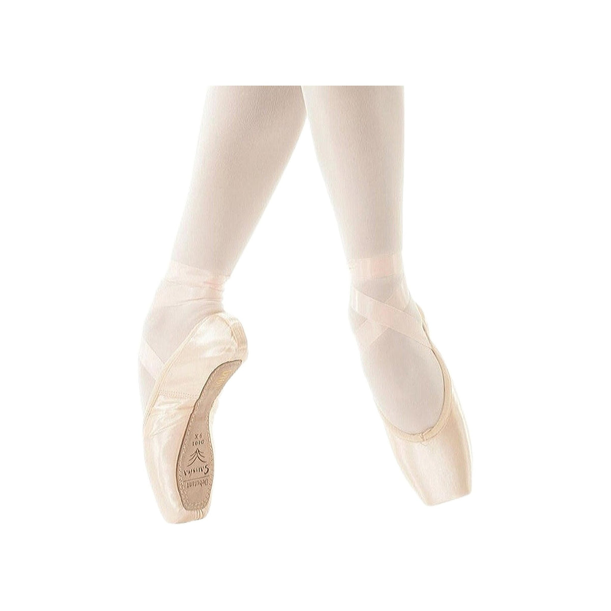 Punte da danza classica Sansha Debutante D101SP per principianti, con punta prima, in colore rosa, ideale per principianti.