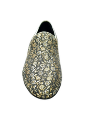 Load image into Gallery viewer, Serse (800) - Men's Moccasin in Gold Venetian Floral Fabric
