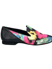 Carica immagine nella Galleria, Serse (800B) - Mocassino da Uomo in Tessuto Picasso Nero con Tallone in Lurex Nero Wish Dance Shop