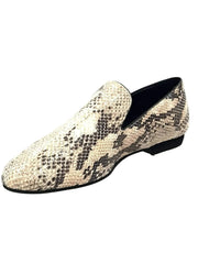 Carica immagine nella Galleria, Serse (800) - Mocassino da Uomo in Pitone Beige Wish Dance Shop