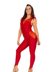 Carica immagine nella Galleria, ANDREA Granada (Bordò) - Jumpsuit in Microfibra Bielastica Traspirante Modellante Contenitiva Conteinment colore Bordeaux
