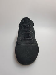 Load image into Gallery viewer, Scarpa sneaker Daniel Movida Wish Dance in camoscio nero con inserti in vernice nera, stile moderno e dettagli eleganti.