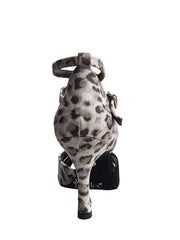 Load image into Gallery viewer, Elison QB - 32QB NA (1101) - Sandalo da Donna in Tessuto Maculato Grigio e Camoscio Nero