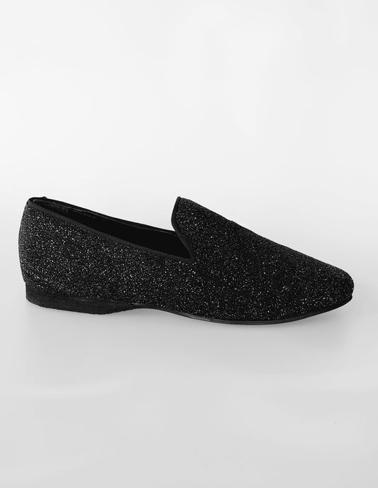 Scarpa mocassino da uomo 800 HW Wish Dance Shop in Jannot nero brillantato con dettagli argentati, elegante e lucido.