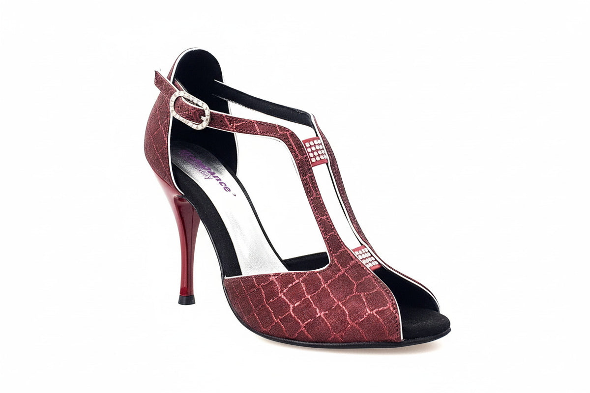 Scarpa da Donna in Sunseet Rosso Fascino Wish Dance, nero, dettaglio tacco