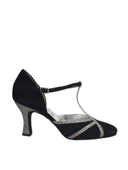 Carica immagine nella Galleria, 3266 (TPDA) - Scarpa semi chiusa Camoscio Nero Boreale Silver