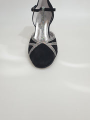 Carica immagine nella Galleria, 3266 (TPDA) - Scarpa semi chiusa Camoscio Nero Boreale Silver
