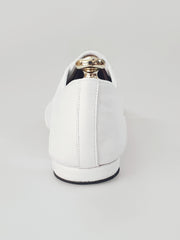 Carica immagine nella Galleria, Billie Pearl White - Scarpa Jazz Plus in Pelle Bianca Profilo Bianco