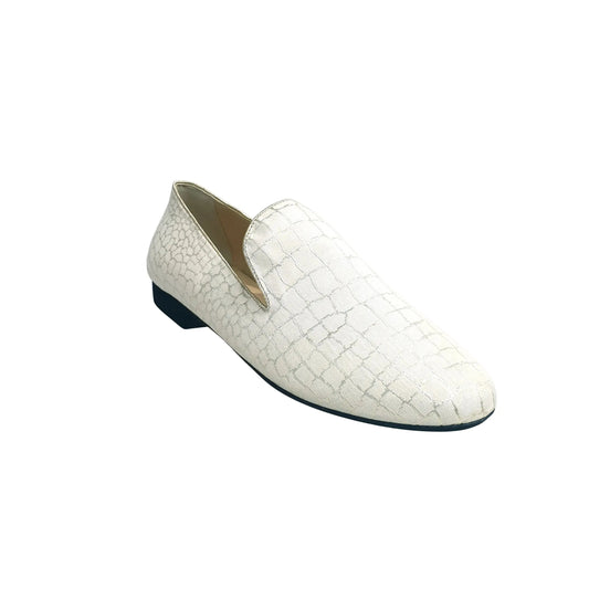 Scarpa mocassino uomo Serse (800) Wish Dance Shop in tessuto lavorato Sunset beige, comoda e elegante per l'estate.