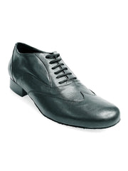 Carica immagine nella Galleria, Fred (MS12) - Stringata Coda di Rondine Mod. Oxford Scarpa in Pelle Nera Forma Tonda Wish Dance Shop