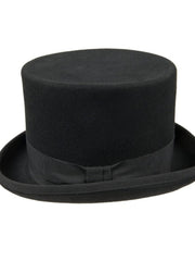Load image into Gallery viewer, SINCLAIR - Cappello a Cilindro in feltro pura lana foderato in pelle rivestita in raso ORDINALO ANCHE SE NON IN MAGAZZINO SARA' REALIZZATO PER TE