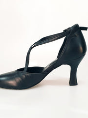 Load image into Gallery viewer, Cuccarini (178) - Semi-closed Women's Shoe in genuine Black Leather