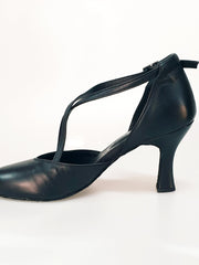 Carica immagine nella Galleria, Cuccarini (178FT) - Scarpa da Donna Semichiusa in vera Pelle Nera Wishdance