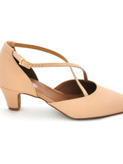 Load image into Gallery viewer, Cuccarini (458L / 178B) - Semi-closed Women's Shoe in genuine Nude Leather