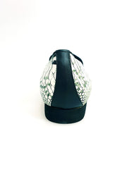 Carica immagine nella Galleria, Morelia (MS20) - Mocassino in Pitone Bianco/Verde Forma lunga Wish Dance Shop