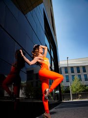 Load image into Gallery viewer, ANDREA Geneve (Black) - Jumpsuit in Bielastic Microfibre Breathable Shaping Conteinment Conteinment color Black Heart