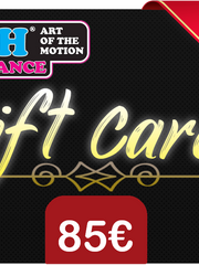 Load image into Gallery viewer, Carta regalo WishDance® con design elegante, ideale per regali, mostra il valore e il logo Wish Dance Shop.