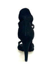 Load image into Gallery viewer, Lilith (460) - Sandalo da Donna in Camoscio Nero con Tacco alto a Spillo Largo