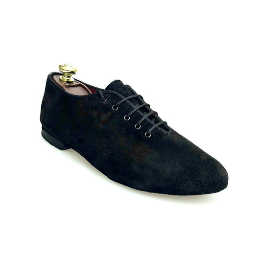Scarpa Jazz Confort Jazz 04 in camoscio nero, con suola flessibile e design elegante, ideale per danza e comfort.