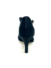 Carica immagine nella Galleria, Ely QA (32QA B ) - Scarpa da Ballo Basica da Donna in Raso Nero e Cinturino singolo con Tacco Stiletto Wishdance