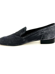 Carica immagine nella Galleria, Boris (MS20) - Mocassino da Uomo in Fish Satinato Silver con Forma Lunga Tacco in Legno Wish Dance Shop