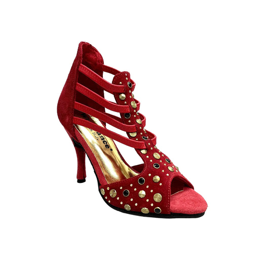 Sandalo da Donna in Camoscio Rosso Swann Elizabeth Pirata Wish Dance (460PW), vista laterale