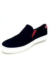 Carica immagine nella Galleria, ROJAS Slip Bayang Flex - MOCASSINO SUPER FLEX EXTRACONFORT IN CAMOSCIO NERO CON CASSETTA IN RESINA DI GOMMINA BIANCA FLEX