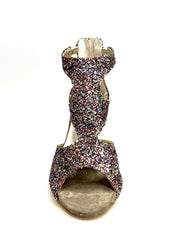 Carica immagine nella Galleria, Nina Kristall - Sandalo da Donna in Kristal Multicolor Foderato in Pelle tacco sottile a Rocchettino Wish Dance Shop