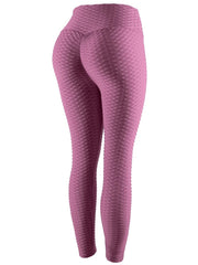 Carica immagine nella Galleria, Leggins bi-stretch Jasmine Gondola Blu con vita medio-alta e tessuto traspirante, modellanti glutei e schiacciando l'addome.