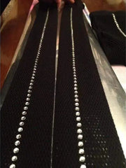 Carica immagine nella Galleria, Swarovski Collant Professionali in Rete con Fila di Swarovski