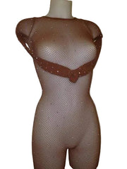 Carica immagine nella Galleria, Swarovski Tuta Professionale in Rete con Swarovski