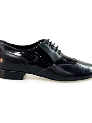 Carica immagine nella Galleria, Wish Dance Shop 108 Stringata in Pelle e Vernice Nera