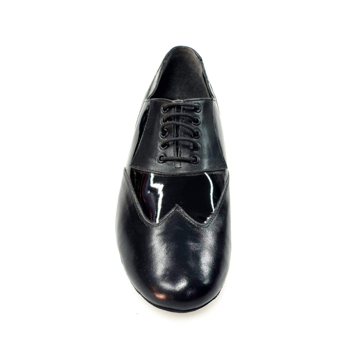 Scarpe stringate COTISO 108N Wish Dance Shop in pelle e vernice nera, stile Oxford con coda di rondine, elegante e classica