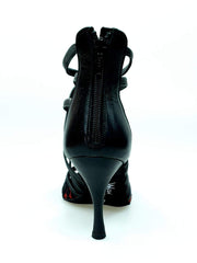 Carica immagine nella Galleria, Wish Dance Shop 161 in Pizzo Rosso con Tallone in Pelle Nera