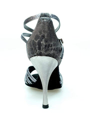 Carica immagine nella Galleria, Wish Dance Shop 210/7 in Glitter Carbon e sunseet Carbon Tacco Slim Laminato Carbon a Specchio